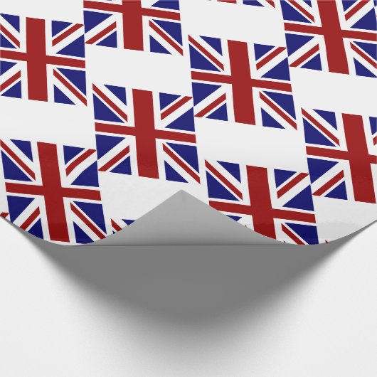 Britse Union Jack Flag Diagonal Cadeaupapier (Hoek)