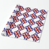 Britse Union Jack Flag Diagonal Cadeaupapier (Uitgerold)