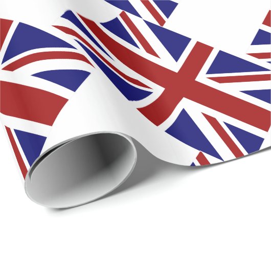 Britse Union Jack Flag Diagonal Cadeaupapier (Rol Hoek)