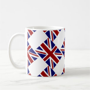 Britse Union Jack Flag Diagonal Koffiemok
