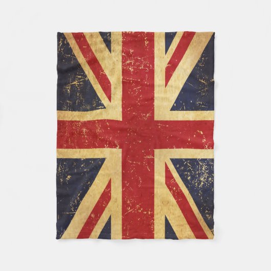 Britse Union Jack Flag  Fleece Deken (Voorkant)