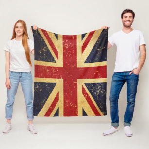 Britse Union Jack Flag  Fleece Deken