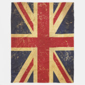 Britse Union Jack Flag  Fleece Deken (Voorkant)