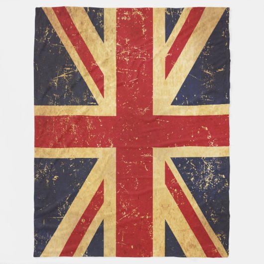 Britse Union Jack Flag  Fleece Deken (Voorkant)