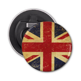 Britse Union Jack Flag  flesopener Button Flesopener