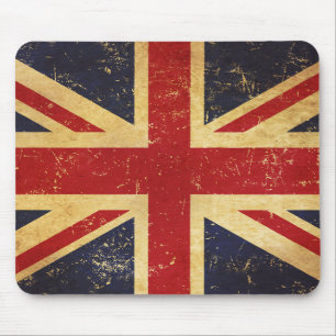 Britse Union Jack Flag  Grunge Muismat