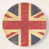 Britse Union Jack Flag  Grunge Onderzetter (Voorkant)