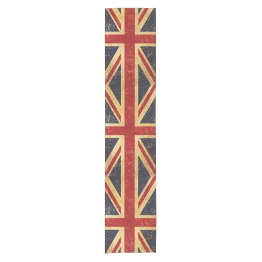 Britse Union Jack Flag Korte Tafelloper (Voorkant)