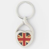 Britse Union Jack Flag  Metal Sleutelhanger (Voorkant)