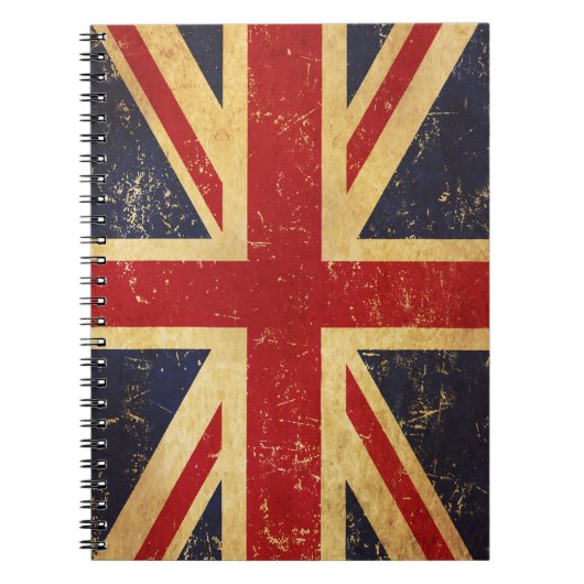Britse Union Jack Flag  Notitieboek (Voorkant)