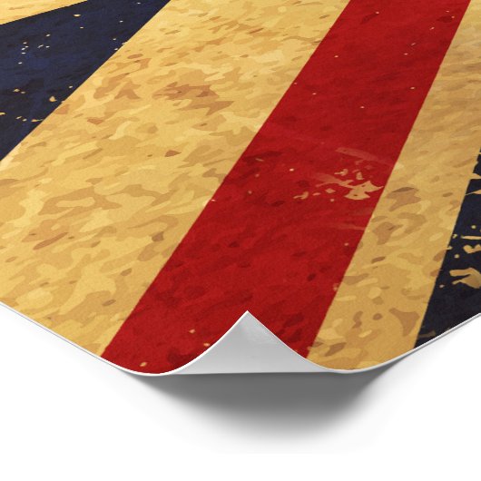 Britse Union Jack Flag  Poster (Hoek)
