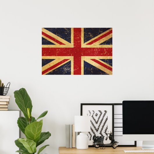 Britse Union Jack Flag Poster (Thuiskantoor)