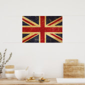 Britse Union Jack Flag  Poster (Keuken)