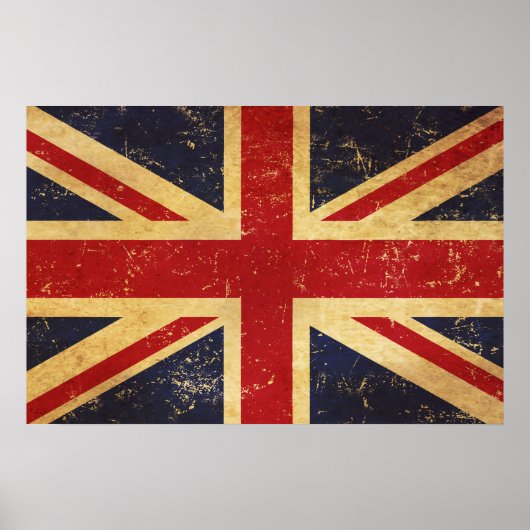 Britse Union Jack Flag  Poster (Voorkant)