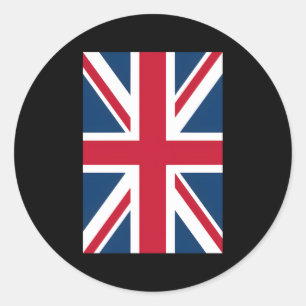 Britse Union Jack Flag Ronde Sticker