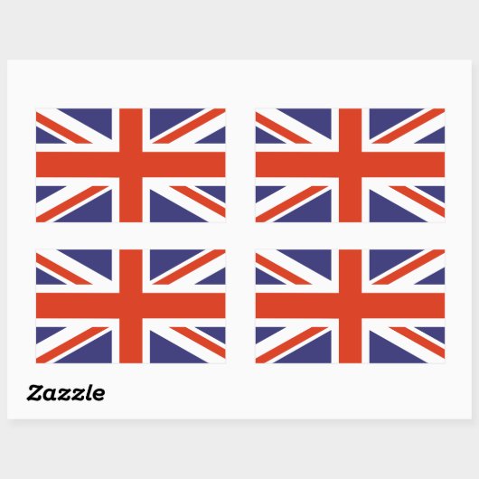 Britse Union Jack Flag Sticker (Vel)