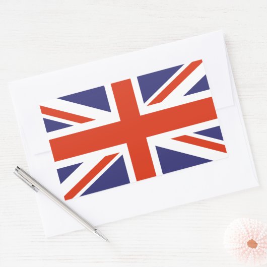 Britse Union Jack Flag Sticker (Envelop)
