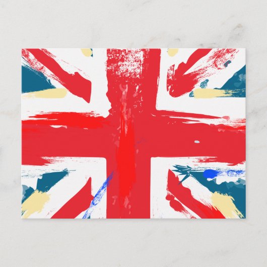 Britse Union Jack Flag  Worn Briefkaart (Voorkant)