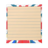 Britse Union Jack Flag  Worn Notitieblok (Voorkant)