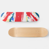 Britse Union Jack Flag Worn Skateboard (Horizontaal)