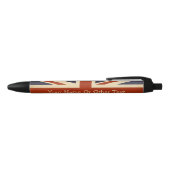 Britse Union Jack gepersonaliseerde vlag Blauwe Inkt Pen (Bovenkant)