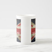 Britse Union Jack Keep Calm en Jouw tekst Porselein Kop (Voorkant)