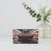  Britse Union Jack Londen mode Visitekaartje (Staand voorkant)