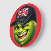 Britse Union Jack pet cap muurklok Grote Klok (Hoek)
