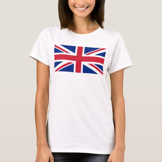 Britse Union Jack vlag 1:2 schaal T-shirt (Voorkant)