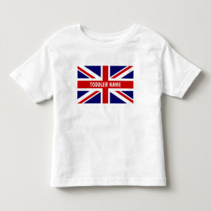 Britse Union Jack vlag aangepaste peuter t shirt