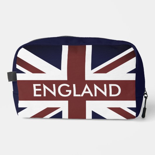 Britse Union Jack vlag aangepaste reis toilettas Toilettasje (Voorkant)