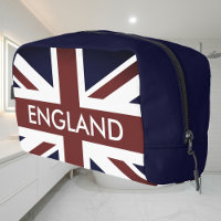 Britse Union Jack vlag aangepaste reis toilettas