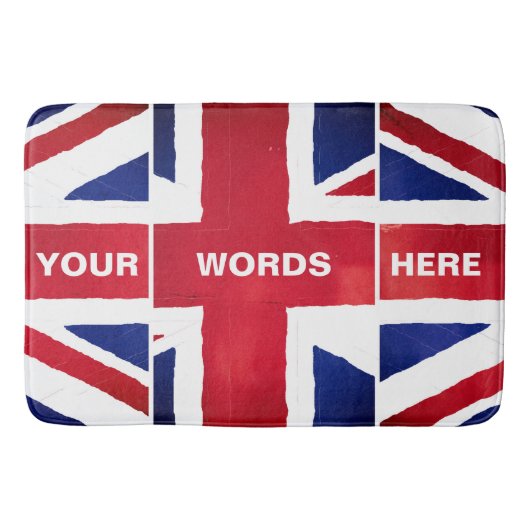 Britse Union Jack-vlag badkamer schuim badmat (Voorkant)