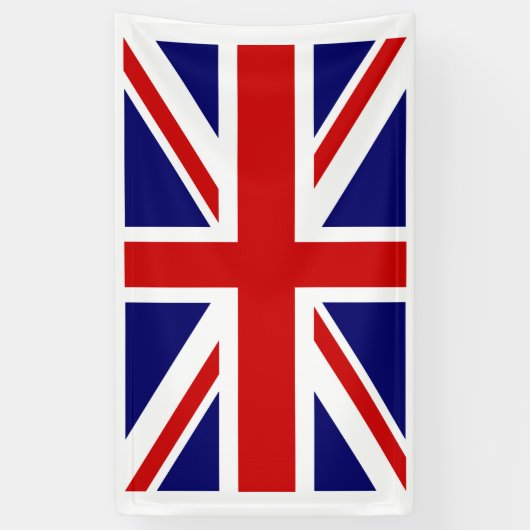 Britse Union Jack vlag banner (Verticaal)
