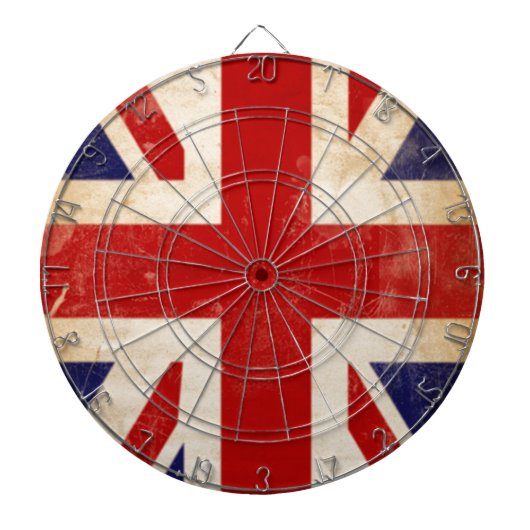 Britse Union Jack-vlag Dartbord (Voorkant)