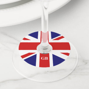 Britse Union Jack vlag Engelse trots partij gewoon Wijnglaslabel