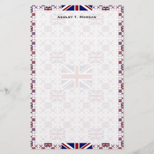 Britse Union Jack vlag in lagen Briefpapier