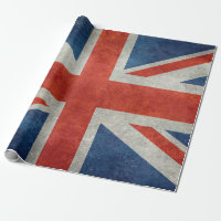 Britse Union Jack Vlag in retro stijl vintage