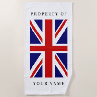 Britse Union Jack vlag op maat gemaakte strandhand