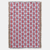 Britse Union Jack vlag patroon gooien deken (Voorkant Verticaal)