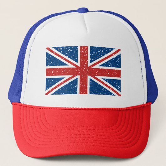 Britse Union Jack vlag T-Shirt Trucker Pet (Voorkant)