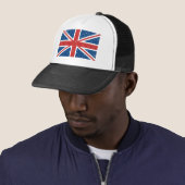Britse Union Jack vlag T-Shirt Trucker Pet (In situ)