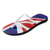Britse Union Jack vlag teenslippers met naam (Schuin)