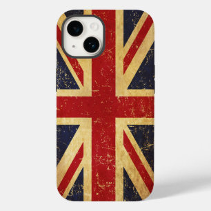 Britse Union Jack Vlag Vintage Case-Mate iPhone 14 Hoesje