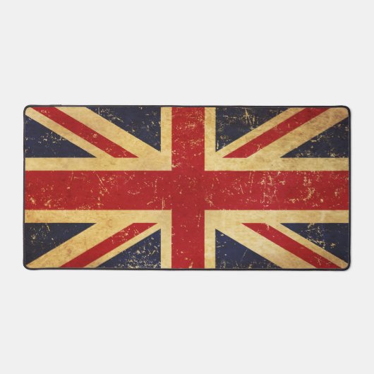 Britse Union Jack Vlag Vintage Grunge Bureaumat (Voorkant)