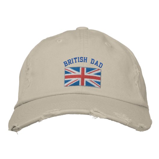 Britse vader geborduurd pet (Voorkant)