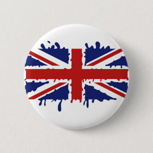 Britse verf ronde button 5,7 cm