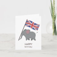 Britse verjaardag Kaart