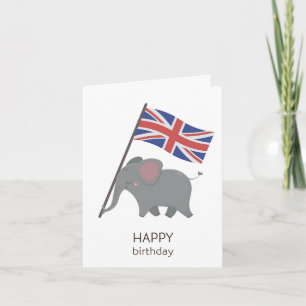 Britse verjaardag Kaart