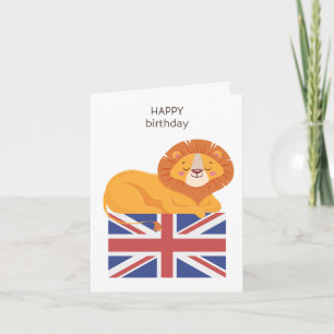 Britse verjaardag Kaart